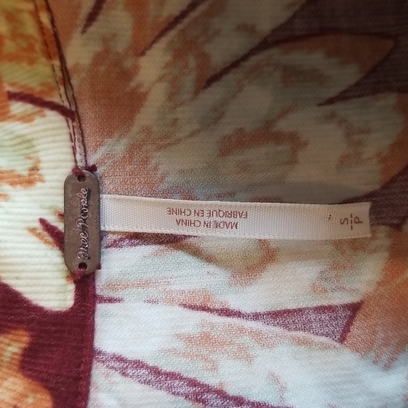 Free People Shasta Print Corduroy Jumpsuit Size Small Petite - Picture 17 of 17